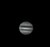 Jupiter am 31.10.2001: aufaddierte Fokalaufnahme am Zeiss - mind 4 B�nder sichtbar!